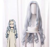 LINLINCD Cosplay wig My Heroes Academia Eri Boku No Held Academia Cosplay Parrucche lunghe 90cm Curly Blue Grey Resistente al calore capelli sintetici Anime Party Parrucca