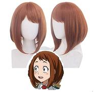 LINLINCD Cosplay wig My Heroes Academia Liri Michako Cosplay Parrucca Soffice e breve BoBo Parrucca Anime Il mio eroe Academia Parrucca