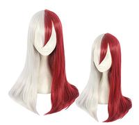 LINLINCD Cosplay wig My No Hero Gym Todoroki Shoto Boku Anime Cosplay Parrucca+Berretto