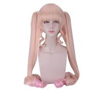 LINLINCD Cosplay wig rozen Maiden Taisho Shin Ku puro rubino da donna parrucca lunga coda di cavallo Cosplay costume capelli sintetici resistenti al calore Cosplay parrucche