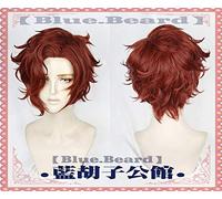 LINLINCD Cosplay wig The Arcana Cosplay Parrucche Mystery Asra Parrucca Bianca Julian Devorak Capelli rossi Cosplay Parrucca Cosplay + Berretto Parrucca Julian Devorak