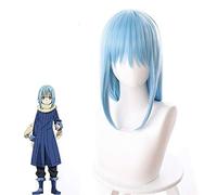 LINLINCD Cosplay wig Tokyo anime Allora sono nato come sottile Rimuru Tempest Cosplay parrucca donna capelli blu parrucca costumi taglia unica blu blu