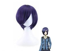 LINLINCD Cosplay wig Tokyo Ghoul Touka Kirishima Cosplay Parrucca Kirishima Toka donna capelli sintetici corti Halloween costume parrucche + parrucca Cap