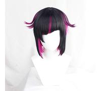 LINLINCD Cosplay wig Twisted-Wonderland Lilia Vanrouge Cosplay parrucca rosa misto nero cosplay capelli sintetici Halloween unisex gioco di ruolo come foto