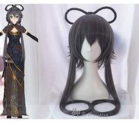 LINLINCD Cosplay wig Vocaloid Hatsune cantante Luo Tian Yi ondulato coda di cavallo trecce anime spettacolo Cosplay parrucca