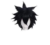 LINLINCD -Fairy Tail Grigio FullBuster Cosplay Parrucca Breve Resistenza al Calore Parrucca Sintetica Capello+Parrucca