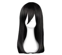 LINLINCD Haikyuu - Parrucca per cosplay, motivo: pallavolo Kiyoko Shimizu 45 cm, colore nero, resistente al calore