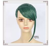LINLINCD -ig Anime Cosplay Affascinante Battaglia Nuovo Zenin Maki Verde Scuro Cos Anime Parrucca Zenin Maki (Nuovo)