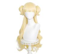 LINLINCD -ig anime Cosplay anime Shadows House Emilyko Cosplay Parrucca Shadows House Golden Double Coda di cavallo capelli Halloween Party gioco di ruolo Parrucche