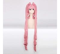 LINLINCD -ig Anime Cosplay Sailor Moon Sailor Chibi Usa Chibiusa Parrucca super lunga rosa resistente al calore Anime Costume Cosplay Parrucche