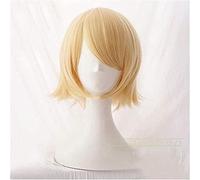 LINLINCD -ig Anime Cosplay Vocaloid Kagamine Rin/Kagamine Len capelli corti biondi resistenti al calore Cosplay parrucca + guida + cappuccio parrucca 2-2 KEEBON (colore : 2) (colore : 1)