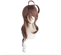 LINLINCD -ime Coer Wig. Prevendita Uwowo. Gioco Arknights Eyjafjalla Cosplay parrucca 80 cm marrone grigio argento gradiente capelli ondulati parrucca cosplay