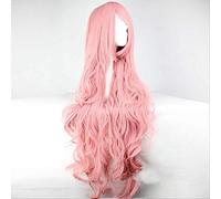LINLINCD -ime Coer Wig. Vocaloid Megurine Luka Parrucca lunga Cosplay Costume da donna parrucche sintetiche resistenti al calore + parrucca berretto a (colore: B)