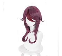LINLINCD -ime Coser Wig Cosplay Parrucca Genshin Impact Rosaria Cosplay Parrucca con parrucca gratis (colore: Rosaria) (colore: Rosaria)