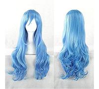 LINLINCD -ime Coser Wig Date A Live Yoshino Cosplay Parrucche Gioco 70 cm di lunghezza Burly Wavy blu capelli sintetici+retina per capelli
