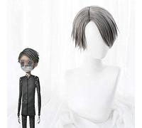 LINLINCD -ime Coser wig Game Identity V Cosplay Wig Embalmer Aesop Carl Cosplay Wig Wig Wig Halloween Party Heat Resistant Synthetic+Wig Caps