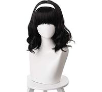 LINLINCD -ime Coser Wig Kawakami Tomie Wig Cosplay Parrucche per Identity V Strega Yidhra Costume Nero Capelli Sintetici Roll Play No Fascia (Inverter corto) (Taglia: Onda corta)