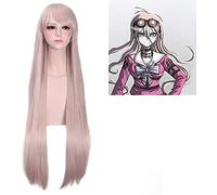 LINLINCD -ime Coser Wig Miu Iruma Carino Rosa Color Wig: Trigger Happy Havoc Cosplay Parrucca lunga 100 cm capelli sintetici