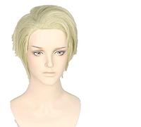 LINLINCD -ime Jujutsu Kaisen Kento Nanami Cosplay parrucca corta capelli sintetici uomo Cosplay parrucca+parrucca cappuccio sintetico Halloween Party Prop