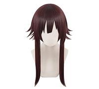 LINLINCD -Megumin Cosplay Parrucca Anime Benedizione di Dio su Questo meraviglioso mondo sintetico scuro capelli splay costumi capelli+cappuccio parrucca