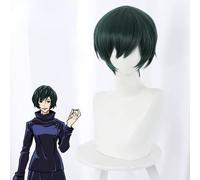 LINLINCD Parrucca anime coser anime coser Cosplay parrucca Jujutsu Kaisen parrucca Zenin Mai, capelli corti da uomo, con cappuccio gratuito per feste di Halloween
