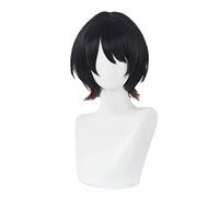 LINLINCD - Parrucca anime per cosplay anime, rent-A Girlfriend, cosplay ruka sarashina, parrucca corta nera marrone parrucca per costume di Halloween, feste in costume