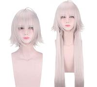 LINLINCD Parrucca Cosplay Anime Jeanne d'Arc Parrucca Gioco Fate Grand Order Cosplay Parrucca Un Destino Grand Order Cosplay Capelli Età Jeanne d'Arc Donna Capelli