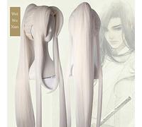 LINLINCD Parrucca Cosplay wig anime Mo Dao zu Shi Wei WuXian I ruoli principali indiscriminati Parrucca Cosplay Il Gran Maestro della Coltivazione Demoniale Cosplay Prop Adult White