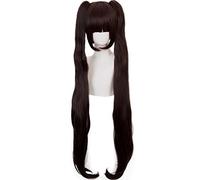 LINLINCD Parrucca Cosplay wig Chocola Anime NEKOPARA Cosplay Parrucca donna cioccolato 100 cm capelli sintetici resistenti al calore NEKOPARA Cosplay capelli + retina per capelli come foto
