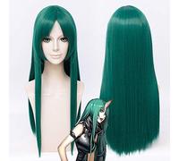LINLINCD Parrucca cosplay wig gioco Arknights, Hoshiguma Cosplay parrucca capelli lunghi verdi Cosplay ragazza parrucca Halloween verde lunga fibra sintetica parrucca