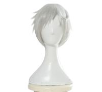 LINLINCD Parrucca Cosplay wig Norman Cosplay Anime Yakusoku no Neverland Argento Bianco Cosplay Parrucca Promessa Neverland Norman Cosplay + Parrucca Cap White