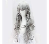 LINLINCD Parrucca Cosplay wig Pramanix Cosplay gioco Arknights Parrucca per cosplay argento bianco capelli sintetici Cosplay parrucca lunghezza 80 cm