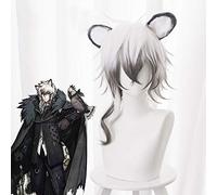 LINLINCD Parrucche Cosplay wig gioco Arknights Silverash Cosplay parrucca capelli sintetici resistenti al calore Halloween Party Anime Costume Parrucche