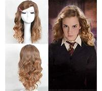 LINLINCD Parrucche sintetiche resistenti al calore per cosplay, parrucche sintetiche per cosplay Hermione Jean Granger