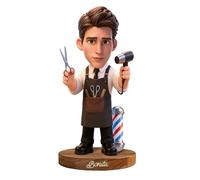 LINMQIU Figurine personalizzate con ritratti cartoon e soprammobili da scrivania,Statuette personalizzate in acrilico con foto per Barbiere,Regali decorativi per uomini, papà, fidanzati, mariti