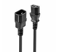 LINDY 3m IEC C14 to IEC C13 Extension Power Cable, Black