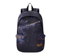 LINNIKEEEE Ali D'aquila Feroce Potente Zaino per Laptop Multifunzione,Borsa da Viaggio con Spallacci Imbottiti per Ragazzi Donne