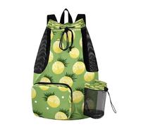 LINNIKEEEE Ananas Frutto Ripetendo Zaino Da Viaggio, Borsa A Sacco Con Coulisse Per La Palestra, Borsa Per Libri, Borsa Per Il Nuoto Per Ragazze Giovani
