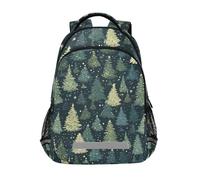 LINNIKEEEE Arte Dei Cartoni Animati Della Foresta Ragazzi Zaino per Bambini Studente Scolastico Borsa per Viaggio Ragazze Capretto