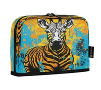 LINNIKEEEE Astratto Doodle Zebra Astucci per Matite,Portapenne per Studenti Ragazze Ragazzi