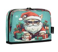 LINNIKEEEE Babbo Natale Carino Astucci per Matite,Portapenne per Studenti Ragazze Ragazzi