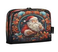 LINNIKEEEE Babbo Natale Carino Astucci per Matite,Portapenne per Studenti Ragazze Ragazzi