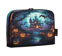 LINNIKEEEE Foresta Oscura Halloween Astucci per Matite,Portapenne per Studenti Ragazze Ragazzi