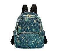 LINNIKEEEE Formule Matematiche Astratte Dei Cartoni Animati Zaino Bookbag Mini Borsa a Tracolla per Adolescenti da Viaggio