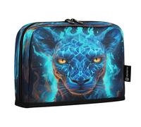 LINNIKEEEE Fredda Giraffa Blu Astucci per Matite,Portapenne per Studenti Ragazze Ragazzi