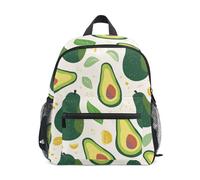 LINNIKEEEE Frutta Avocado Zaino per Bambini Zaino per Libri Mini Borsa a Tracolla con Fischietto per Viaggi Da 1 a 6 Anni
