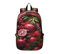 LINNIKEEEE Frutto Rosso Drago Zaino per Laptop Multifunzione,Borsa da Viaggio con Spallacci Imbottiti per Ragazzi Donne