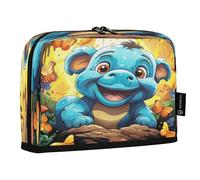 LINNIKEEEE Gorilla Carino Acquerello Divertente Astucci per Matite,Portapenne per Studenti Ragazze Ragazzi