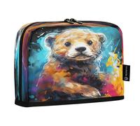 LINNIKEEEE Lontra D'arte Ad Acquerello Astucci per Matite,Portapenne per Studenti Ragazze Ragazzi