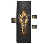 LINNIKEEEE Miele D'oro Delle Api Telo Coprisedia da Spiaggia Antiscivolo per Lettini da Giardino,Ideale per Esterni Hotel